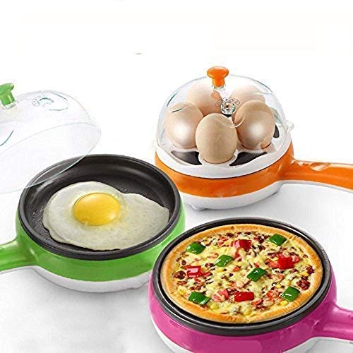 Multi functional Electric 2 in 1 Egg Frying Pan with Egg Boiler Machine Measuring Cup with Handle Multi functional Electric 2 in 1 Egg Frying Pan with Egg Boiler Machine Measuring Cup with Handle